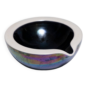 Half earthenware ashtray, verceram, 1950s