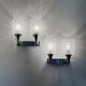 Space Age design wall lights by Doria Leuchten 70s (X2)
