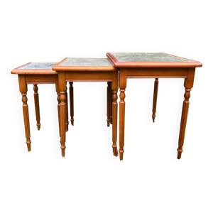 lot de trois tables gigognes