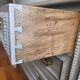 Restored antique Portuguese commode - grey patina & brass handles