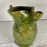 Glazed clay sangria pitcher