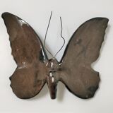 Vallauris polychrome glazed ceramic butterfly