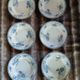 6 antique deep plates in ironstone