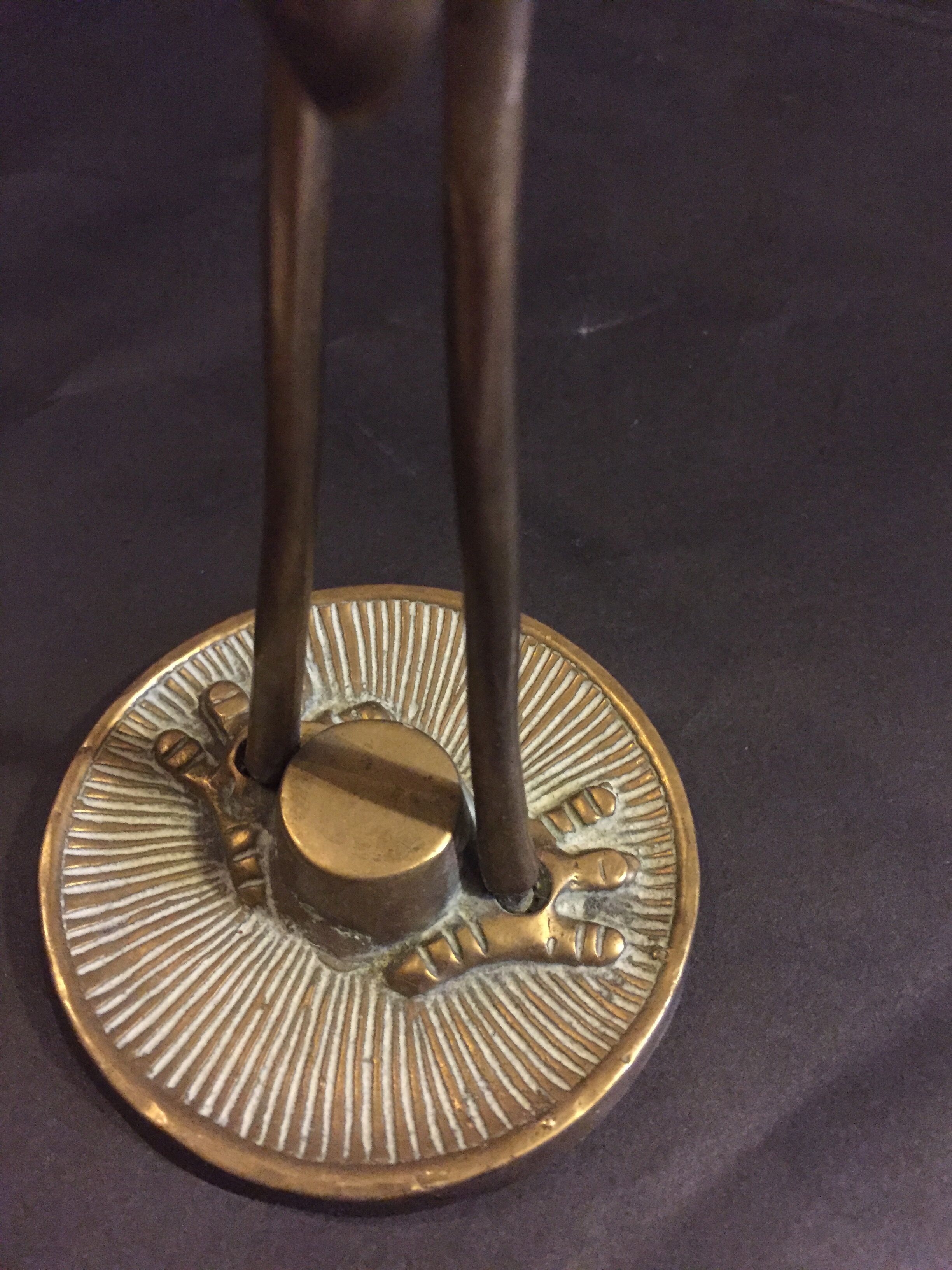 Brass heron
