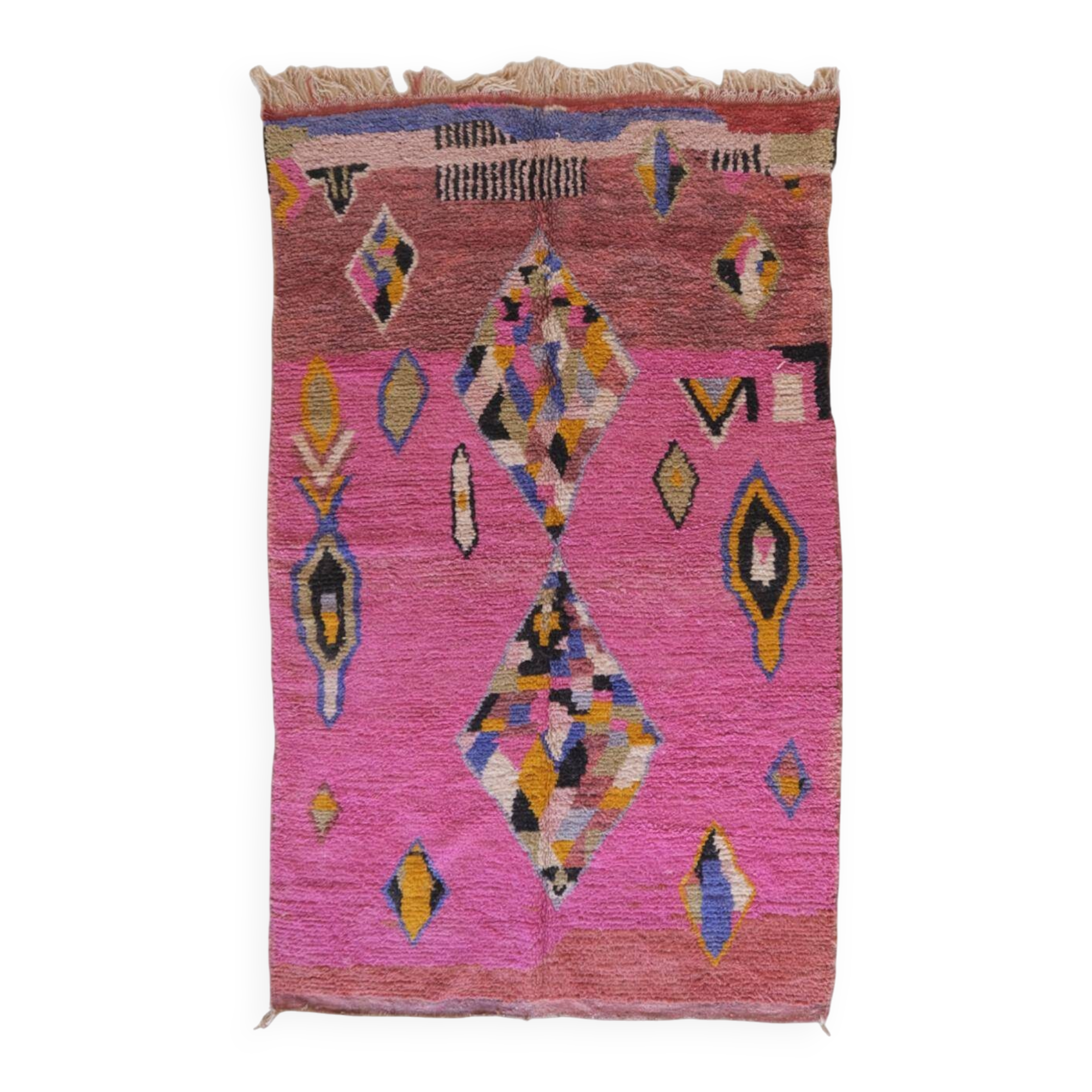Pink berber rug - 315 x 190 cm