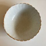 Enamelled earth godrons cup Vieux Moustiers 19th