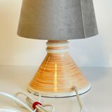Geometric ceramic lamp by larec 80s