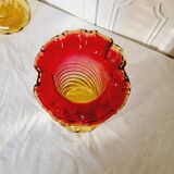 2 Art Nouveau Style Turned Glass Vases from 1900