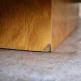Table basse en loupe d'orme Alveo par Willy Rizzo pour Mario Sabot, 1972