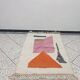 Tapis en laine pure fait main artisanale taille 140 x 260 cm