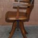 Fauteuil de directeur ancien circa 1900 époque Édouardien en cuir