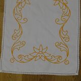 Doily or table path or center of table embroidered around 1970