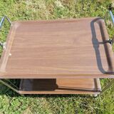 Vintage chrome Textable style folding trolley