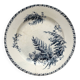 Round ironstone dish "Fougères" Gien late 19th century