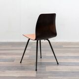 Set of 6 Pagholz chairs in a two-tone design, Pag Presswerke edition.