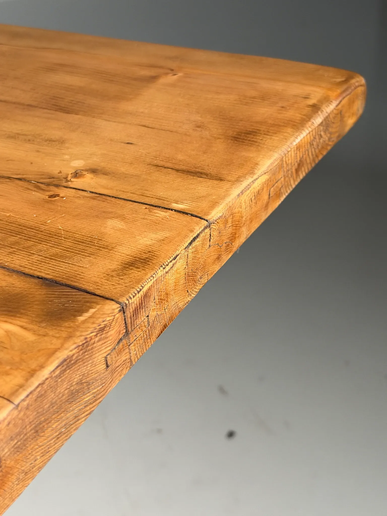 Grande table de monastère en bois style campagnard 298 cm