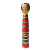 Vintage Japanese Kokeshi doll Naruko signed - Antique turned wood figurine craftsmanship Japan - Collectible item from the Showa period (1926–1989)
