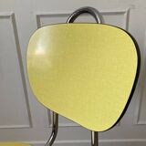 Lot de 4 chaises en Formica jaune