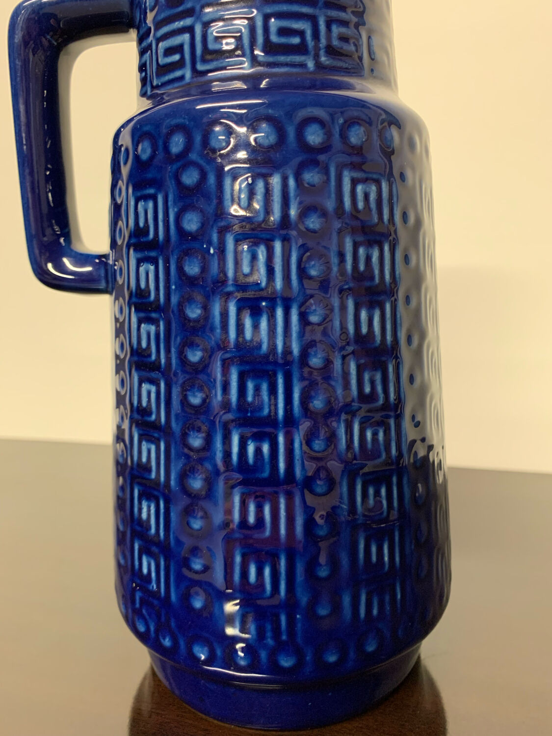 Vase w.g. scheurich bleu cobalt