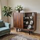 Restored "Violetta" Display Cabinet in Walnut & Mahogany – Poland 1960s