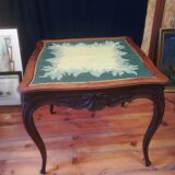 Table à jeu style Louis XV en noyer
