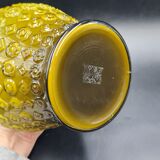Italian opaline vase with molded pattern