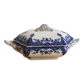 Soupière ancienne terre de fer Longchamp modèle Rouen XIXe siècle