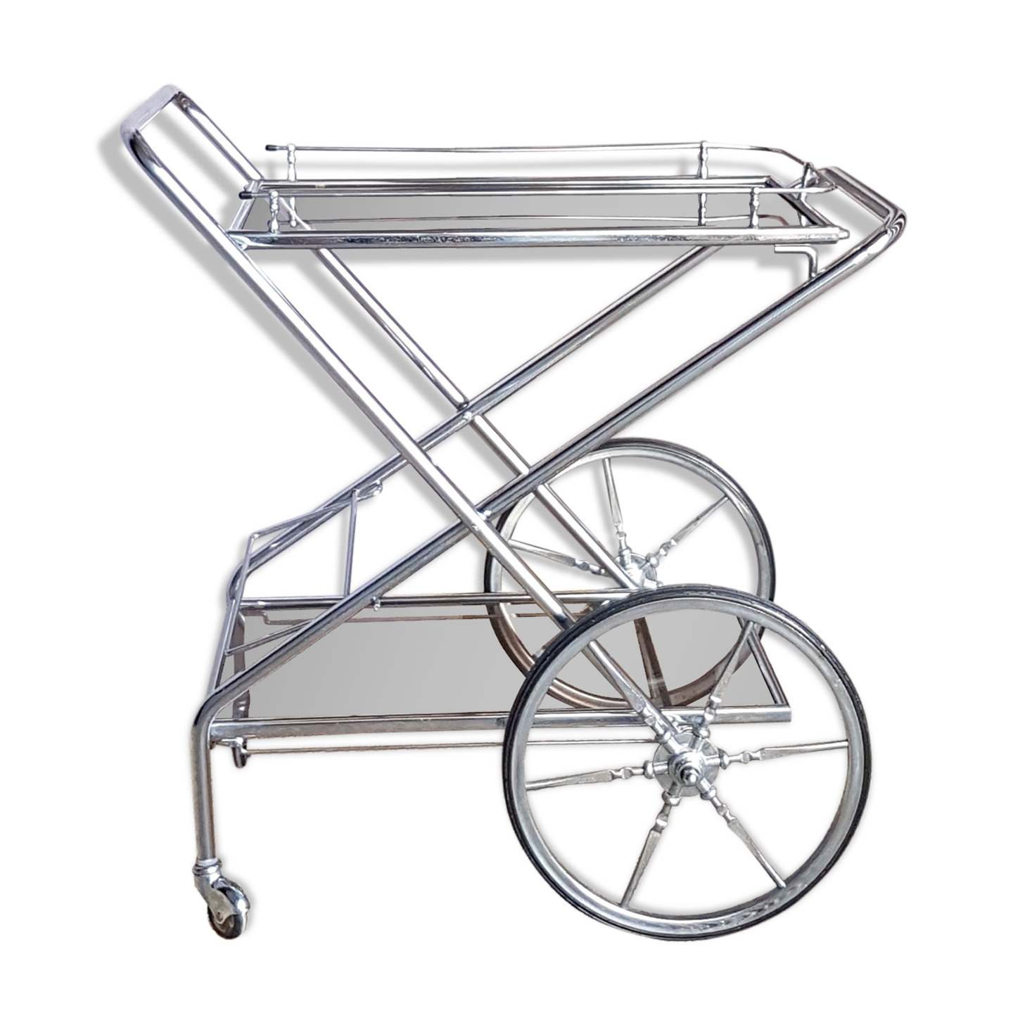 Desserte vintage chromée