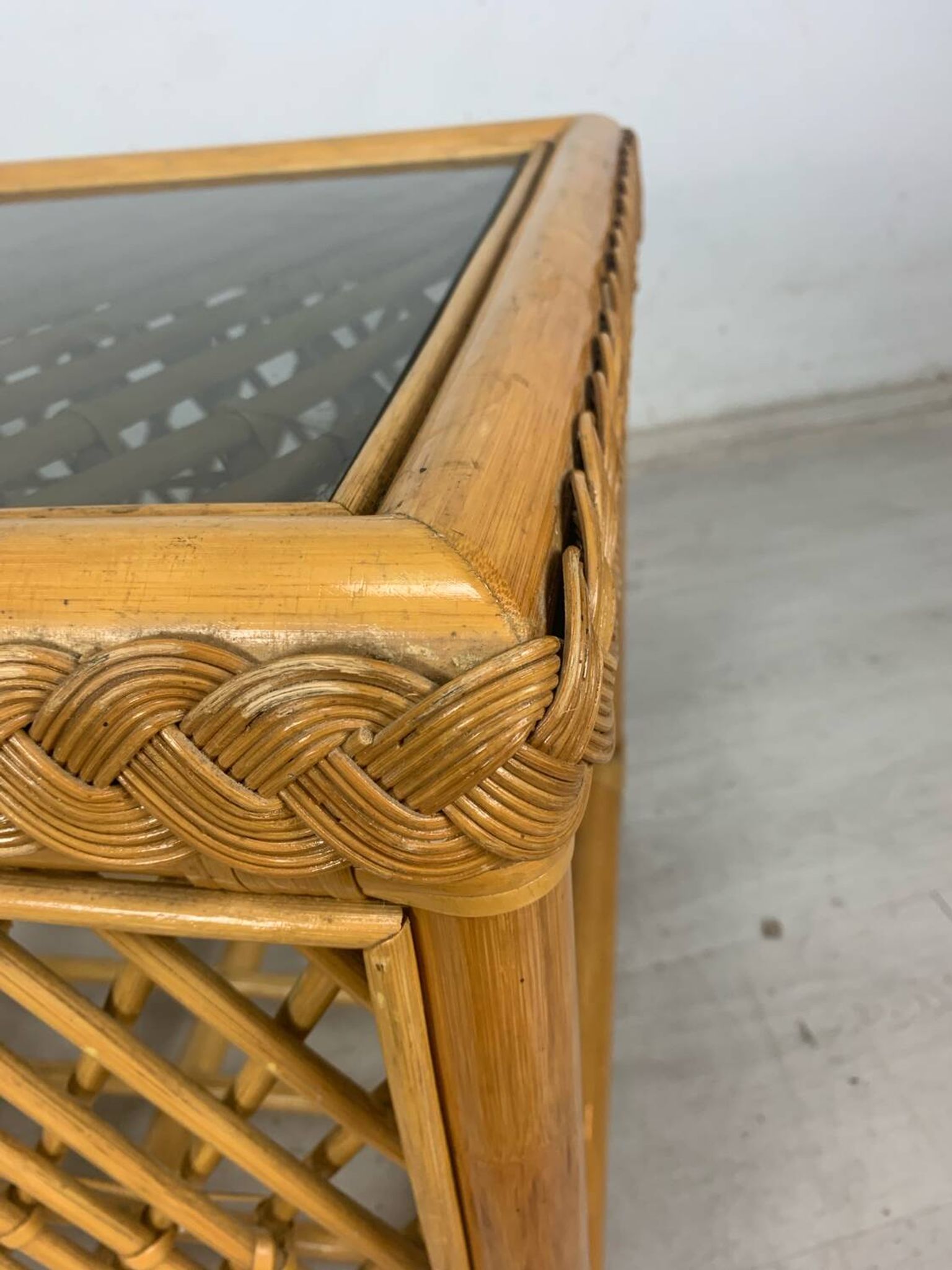 Rattan coffee table