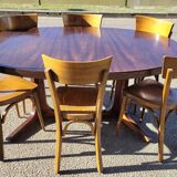 Vintage Baumann Scandinavian oval table - 1960s
