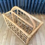 Bamboo magazine rack