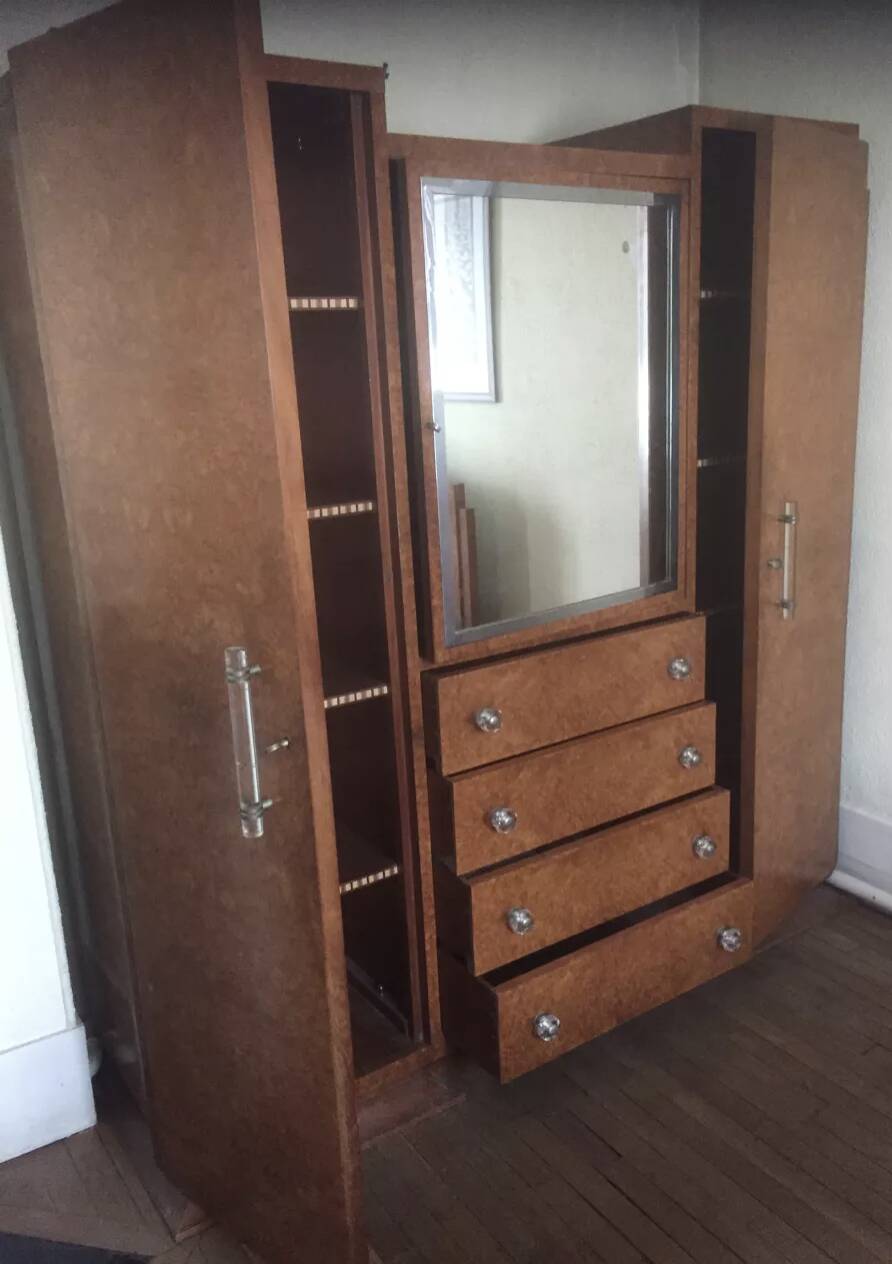Art Deco wardrobe in perfect condition.