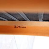 Chaise à bascule en hêtre et cuir par Hans Olsen pour Juul Kristensen