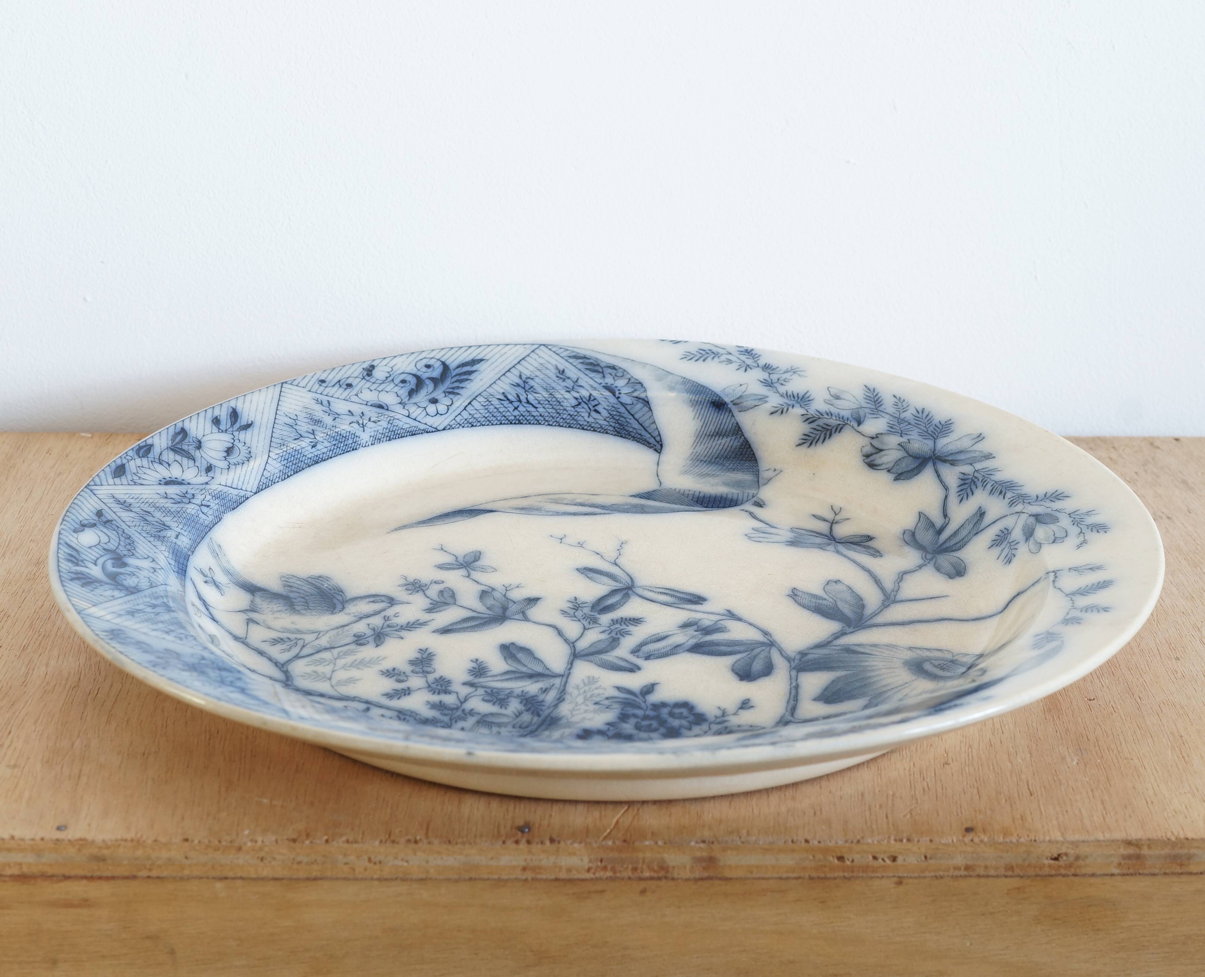 Old iron earth type dish 19th century