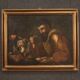Antique painting from 17th century, interior of a tavern