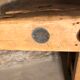 Old carpenter's wooden workbench