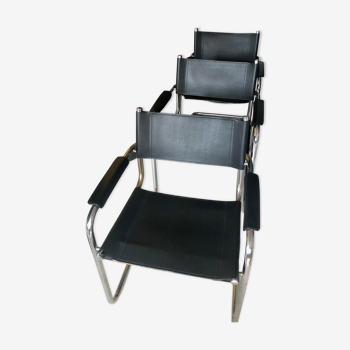 3 Bauhaus Cantilever chairs 1970s