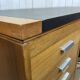 Bureau de direction anglais des années 1970 en acajou