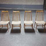 6 chairs Scandinavian years 50 60 Lubke