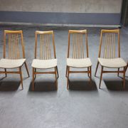 6 chairs Scandinavian years 50 60 Lubke