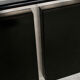 Steel and oak 70's enfilade by ludovico acerbis