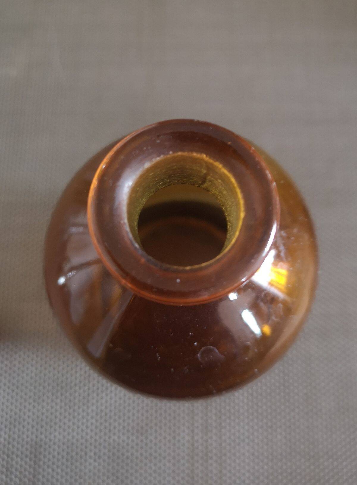 Amber glass apothecary bottle - 1st half of the 20th century