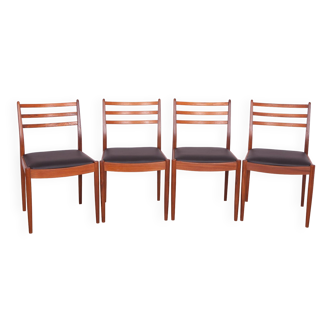 Set de 4 chaises de salle à manger en teck par Victor Wilkins pour G-plan, 1960s