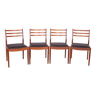 Set de 4 chaises de salle à manger en teck par Victor Wilkins pour G-plan, 1960s