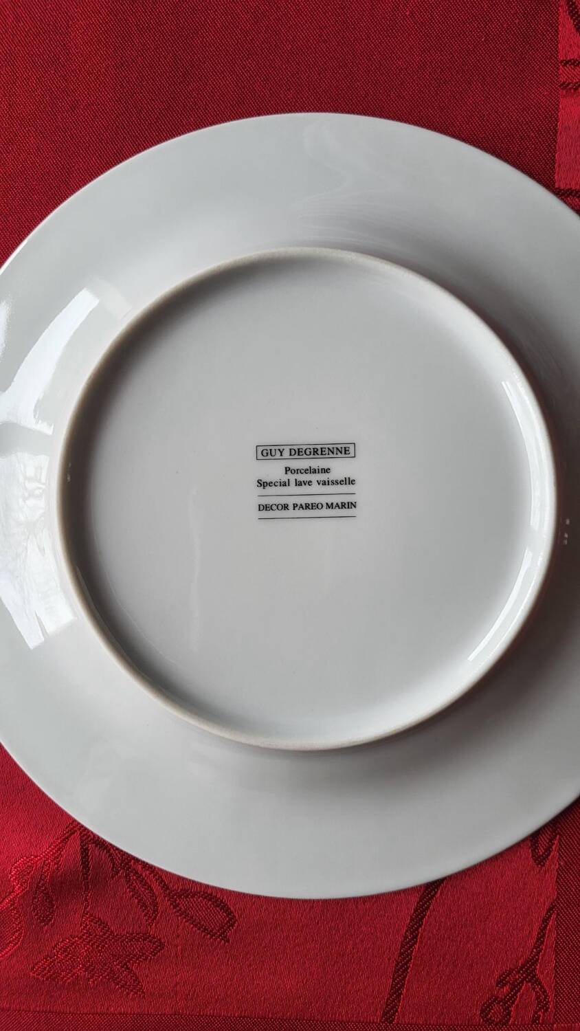 Guy Degrenne porcelain plates