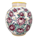 1950s Large Hand Painted Tupesy Ceramic Vase