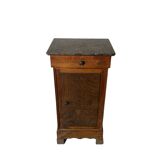 Vintage bedside table with marble top