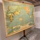 Large Vintage New World School Map