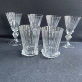 6 verres Daum service Florentin – fin XIXème