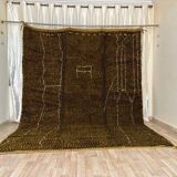 Moroccan Berber rug made of pure wool, handcrafted, size 140 x 260 cm.